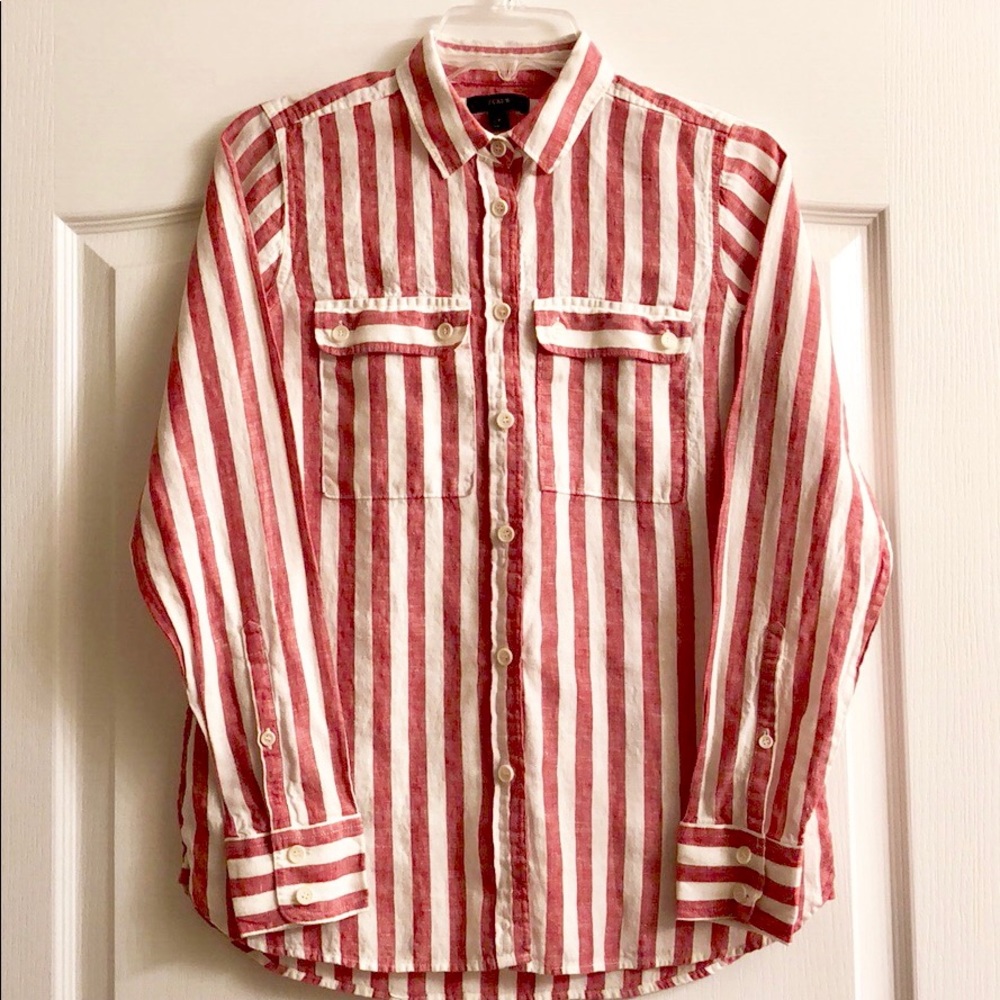 J. Crew 100% linen button down